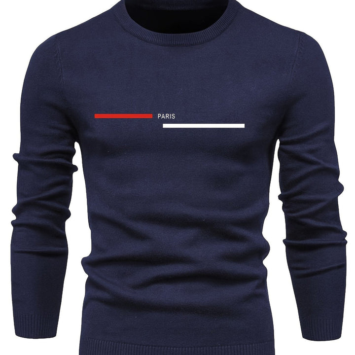 Levoire | Pulli Tricot Relaxant Pour Hommes Avec Encolure Ronde