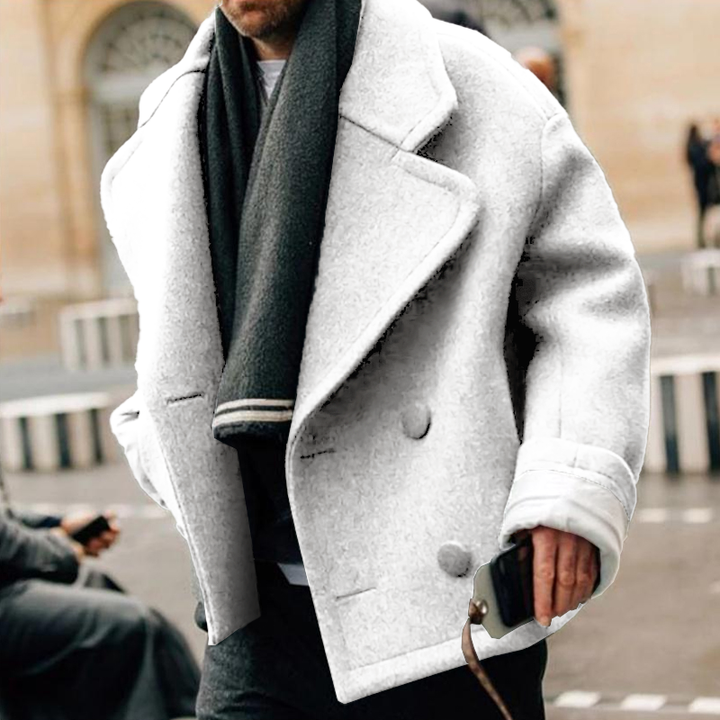 Levoire | Veste Courte Élégante Pour Hommes Blanc