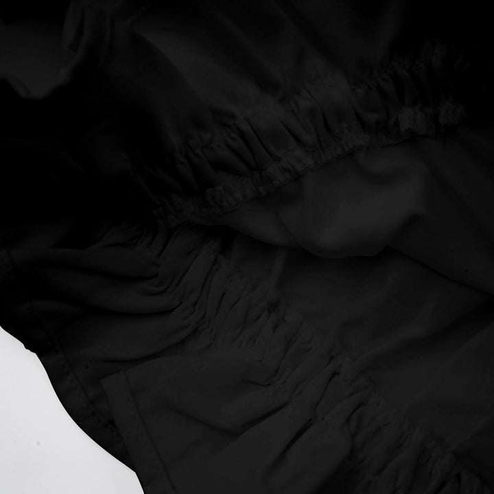 Levoire | Blouse Et Jupe En Tulle Asymétrique Ensemble Coordonné Noir