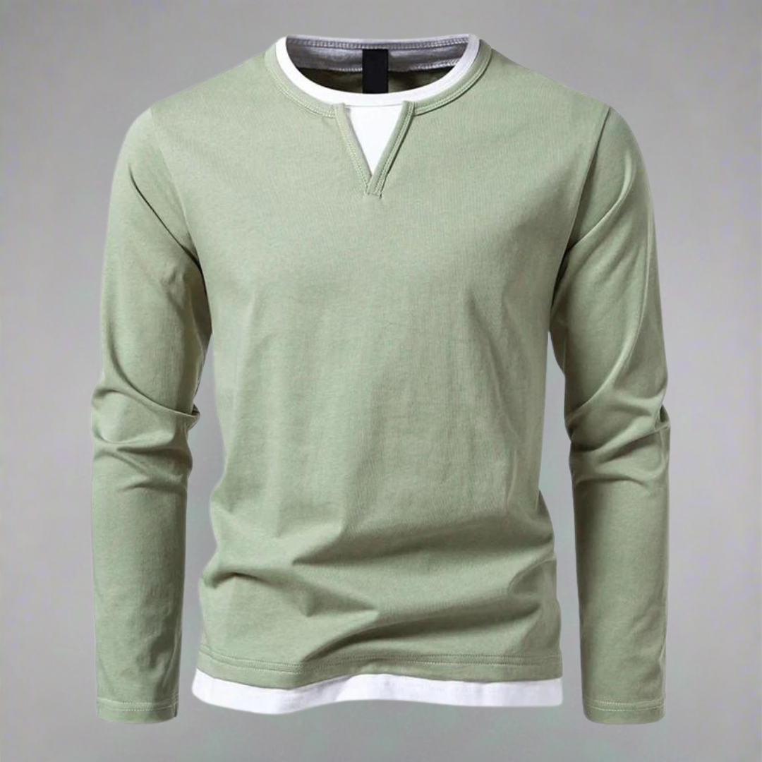 Levoire | Pull À Manches Longues Et Col En V Vert