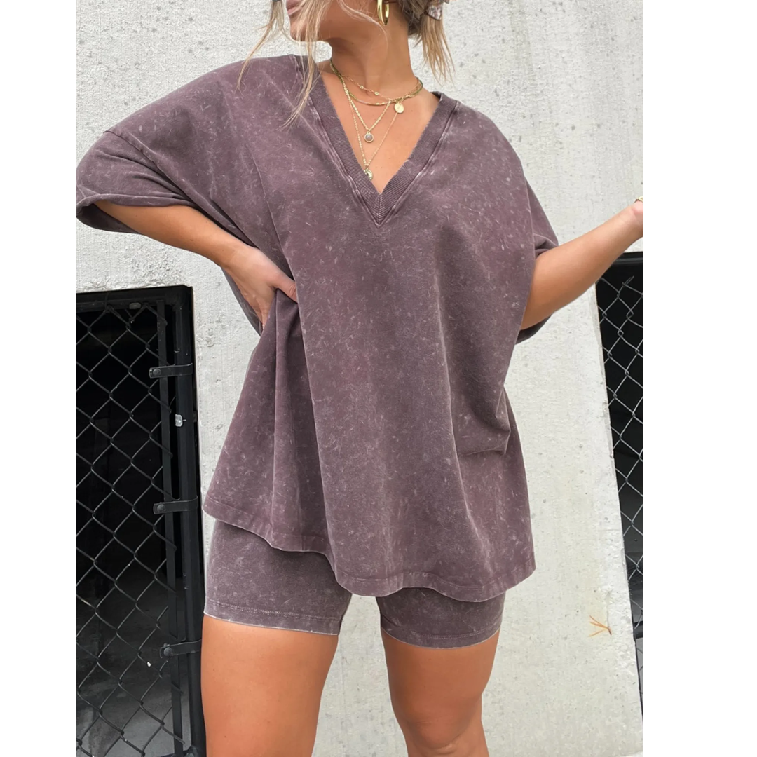 Levoire | Ensemble Deux Pièces Confortable Pour Femmes Lilas