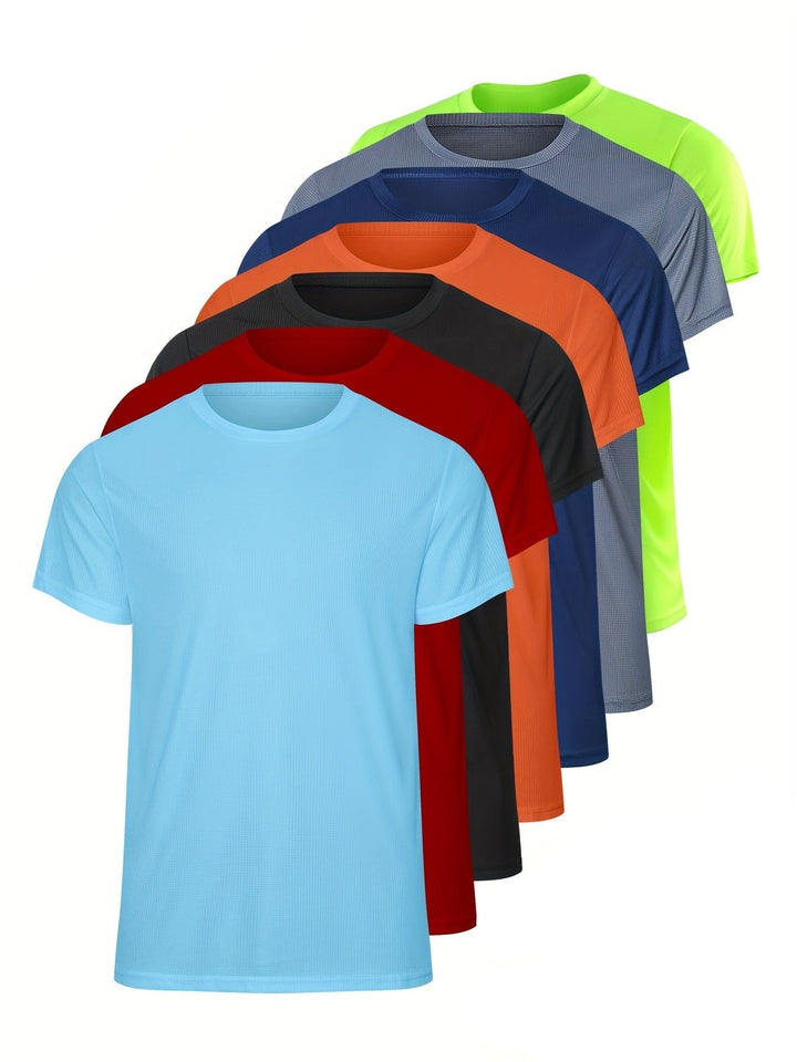 Levoire | Sèche Rapidement & Léger T-Shirt De Sport Unicolore 7-Pack Dans Différentes Couleurs