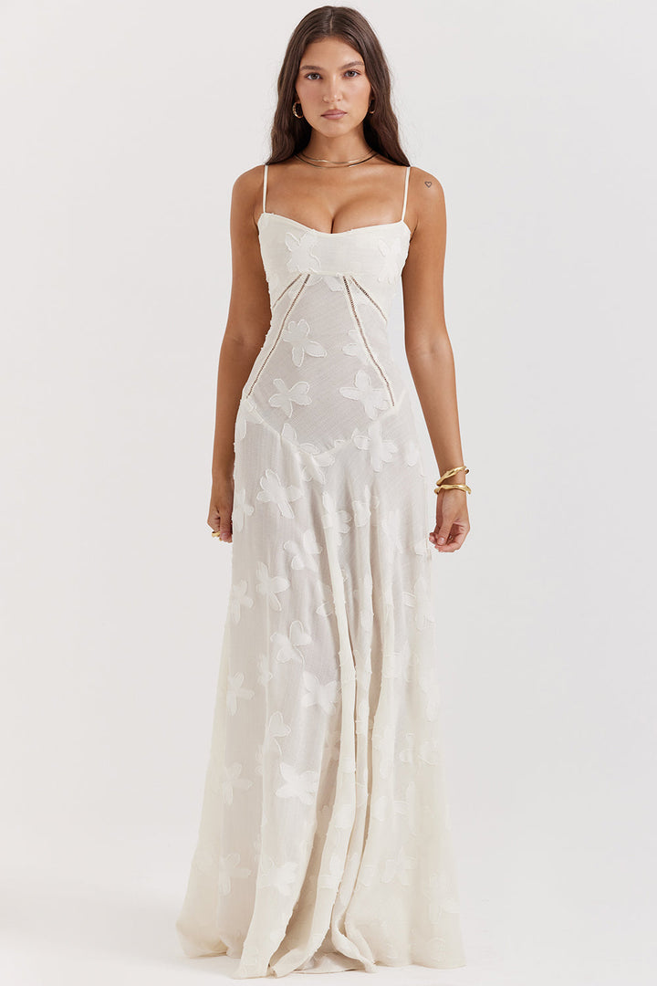 Levoire | Robe Maxi Élégante Pour Des Moments Spéciaux Blanc (encore 2 en stock)