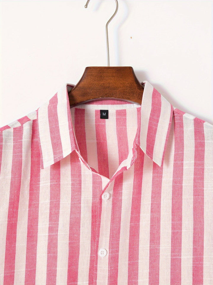 Levoire | Chemise Homme Rayée Avec Revers