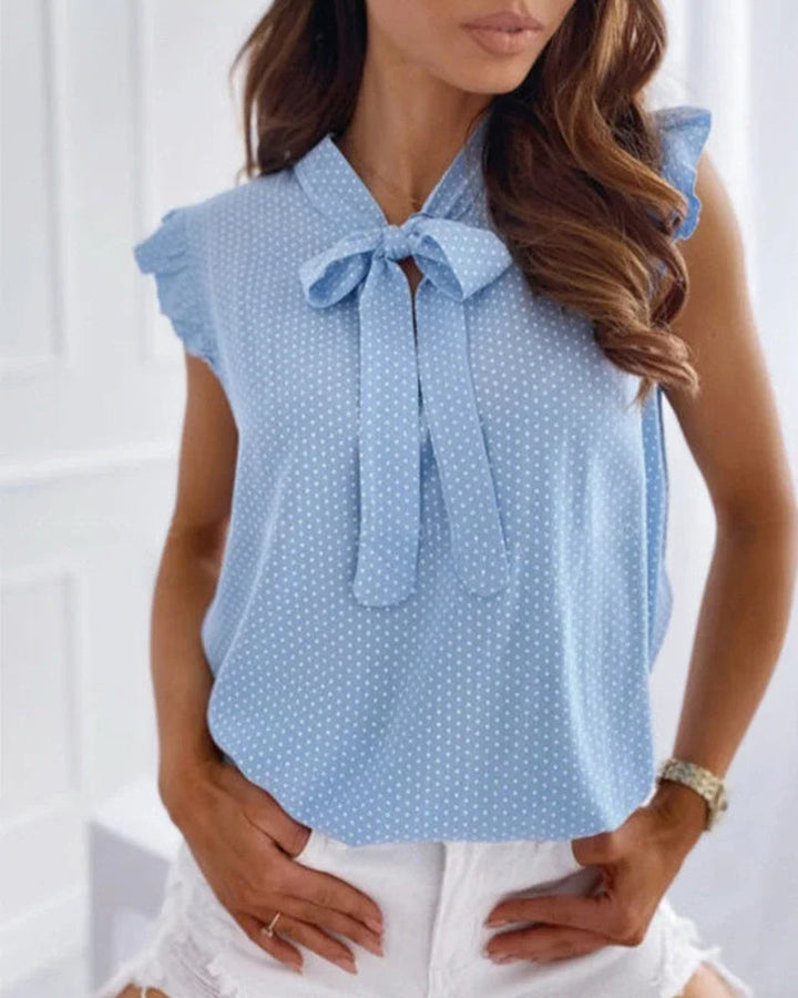 Levoire | Chemise avec élément de nouage Bleu