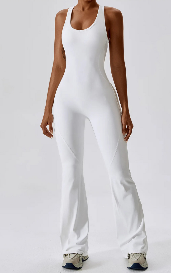 Levoire | Pantalon Dos Nu Élégance Et Attraction Féminine Blanc