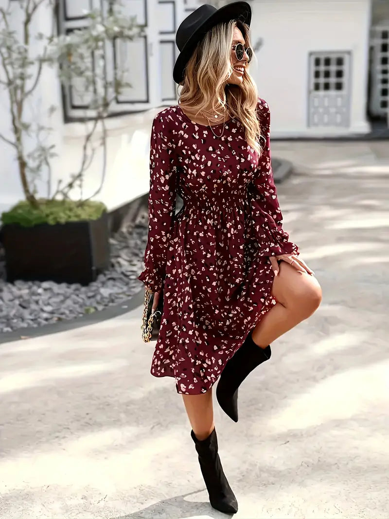 Levoire | Robe Longue À Imprimé Intégral