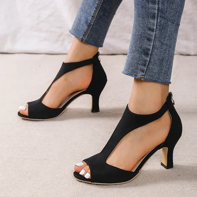 Levoire | Sandales Élégantes Avec Bout Ouvert Et Petit Talon Pour Femmes