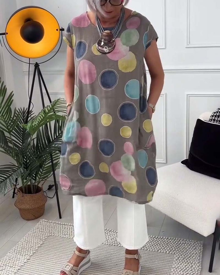 Levoire | Blouse Élégante Avec Imprimé À Pois