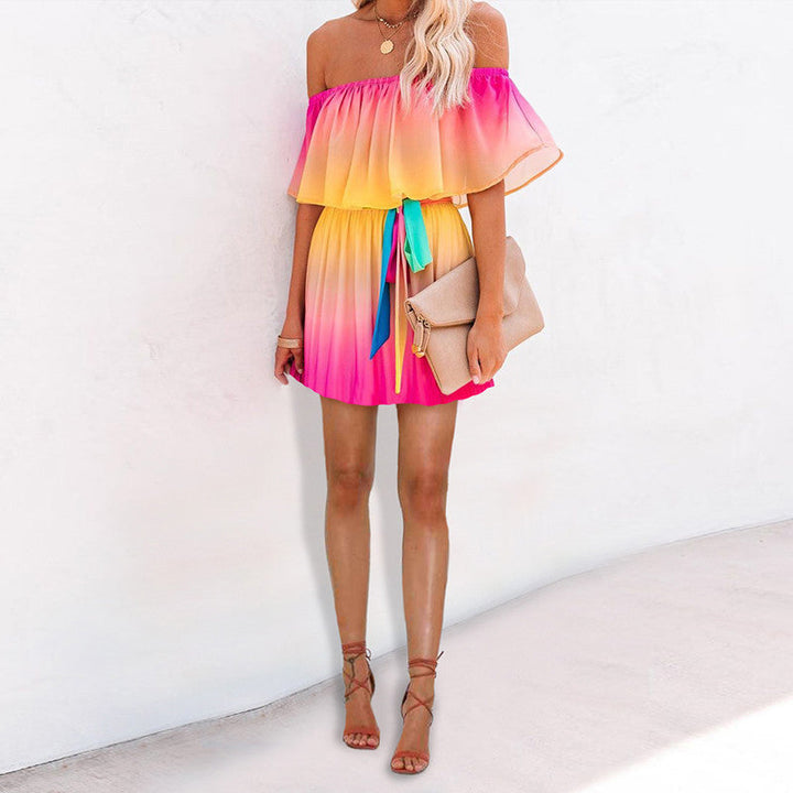 Levoire | Magnifique robe colorée Rose
