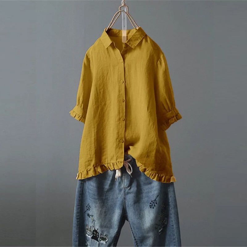 Levoire | Chemise Couvrante Vatsaa Jaune