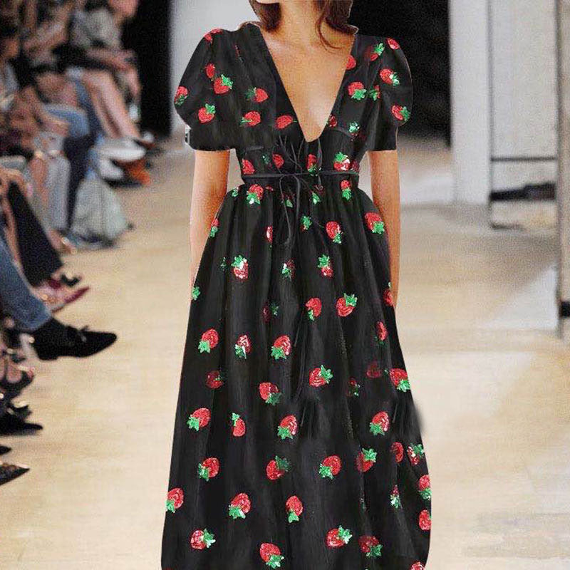 Levoire | Robe d'été tendance à nœud en maille
