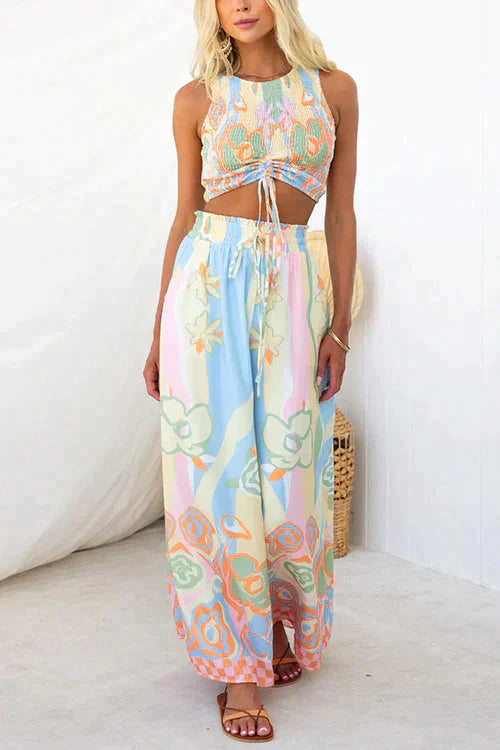 Levoire | Imprimé Floral Taille Élastique Satz