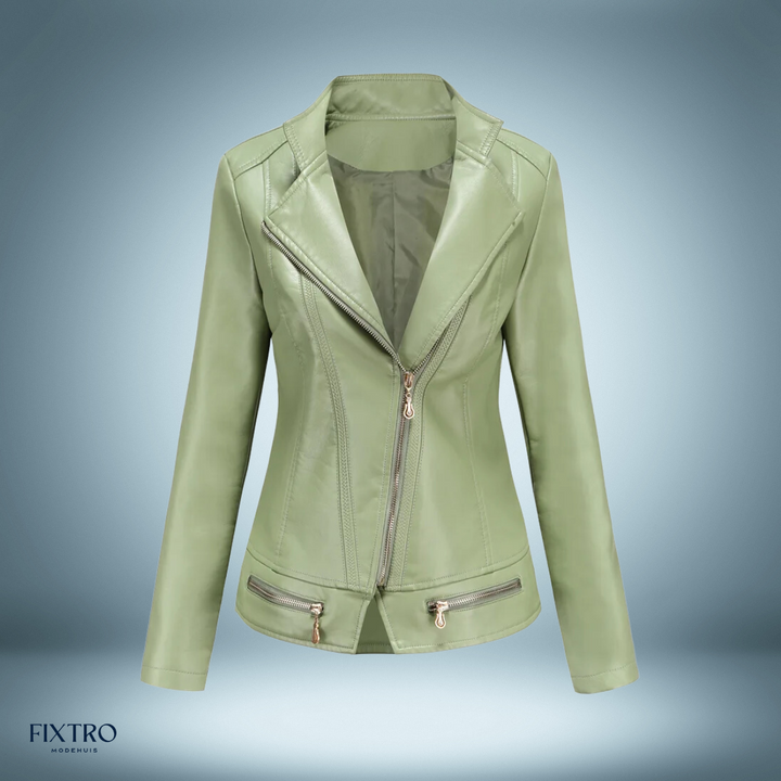 Levoire | Veste En Cuir Vert