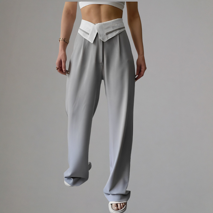 Levoire | Pantalon À Rabat Pour Femmes Gris