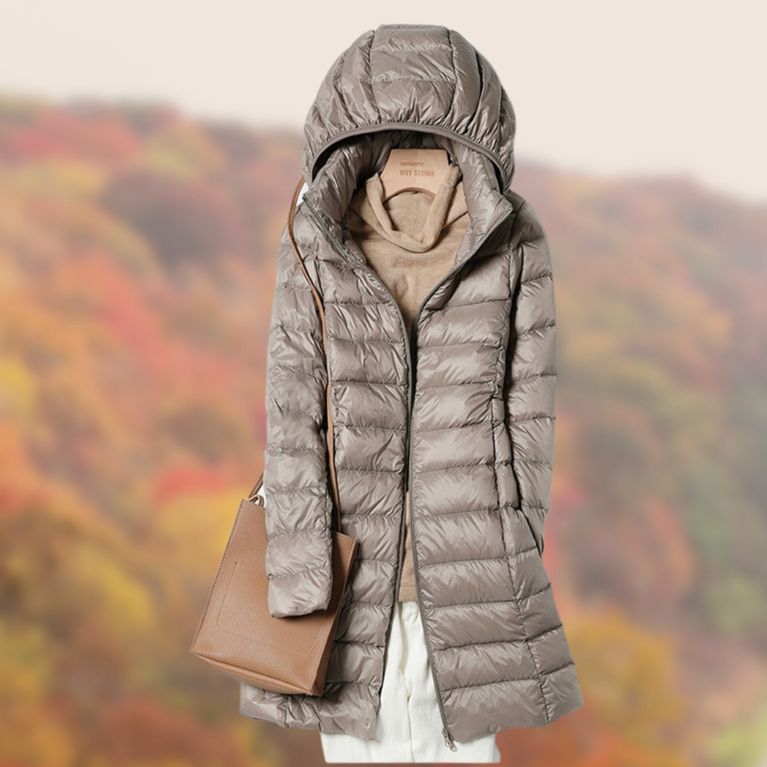 Levoire Doudoune | Veste de transition ultralégère pour femmes avec capuche Khaki