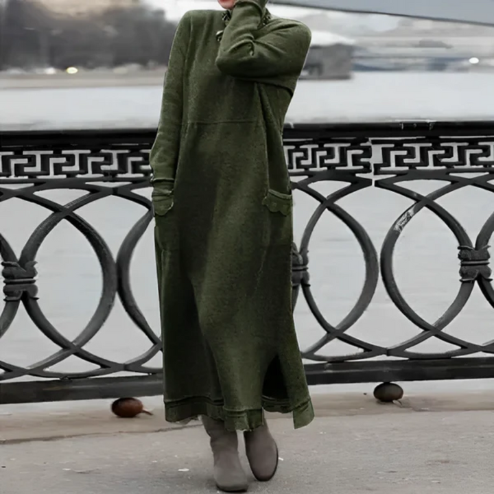 Levoire | Maxi robe à manches longues pour femmes Vert