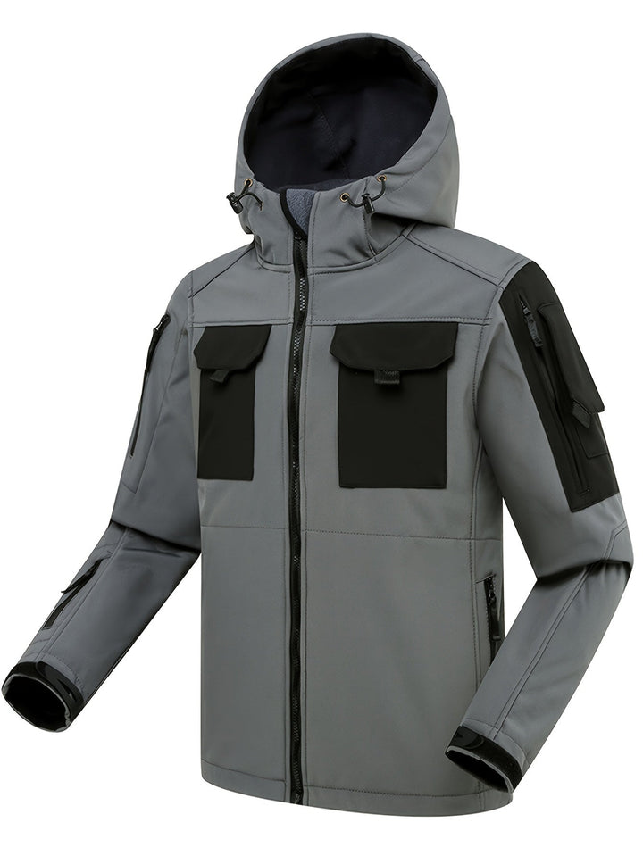 Levoire | Veste Softshell Imperméable Pour Homme Avec Capuche