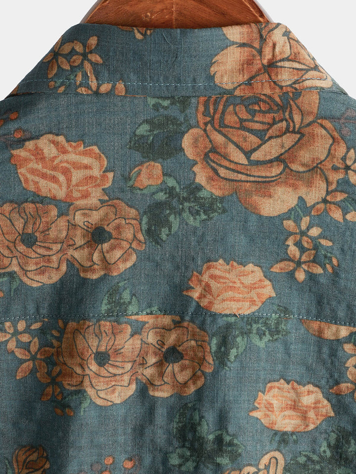 Levoire | Chemise De Vacances Rétro À Manches Courtes