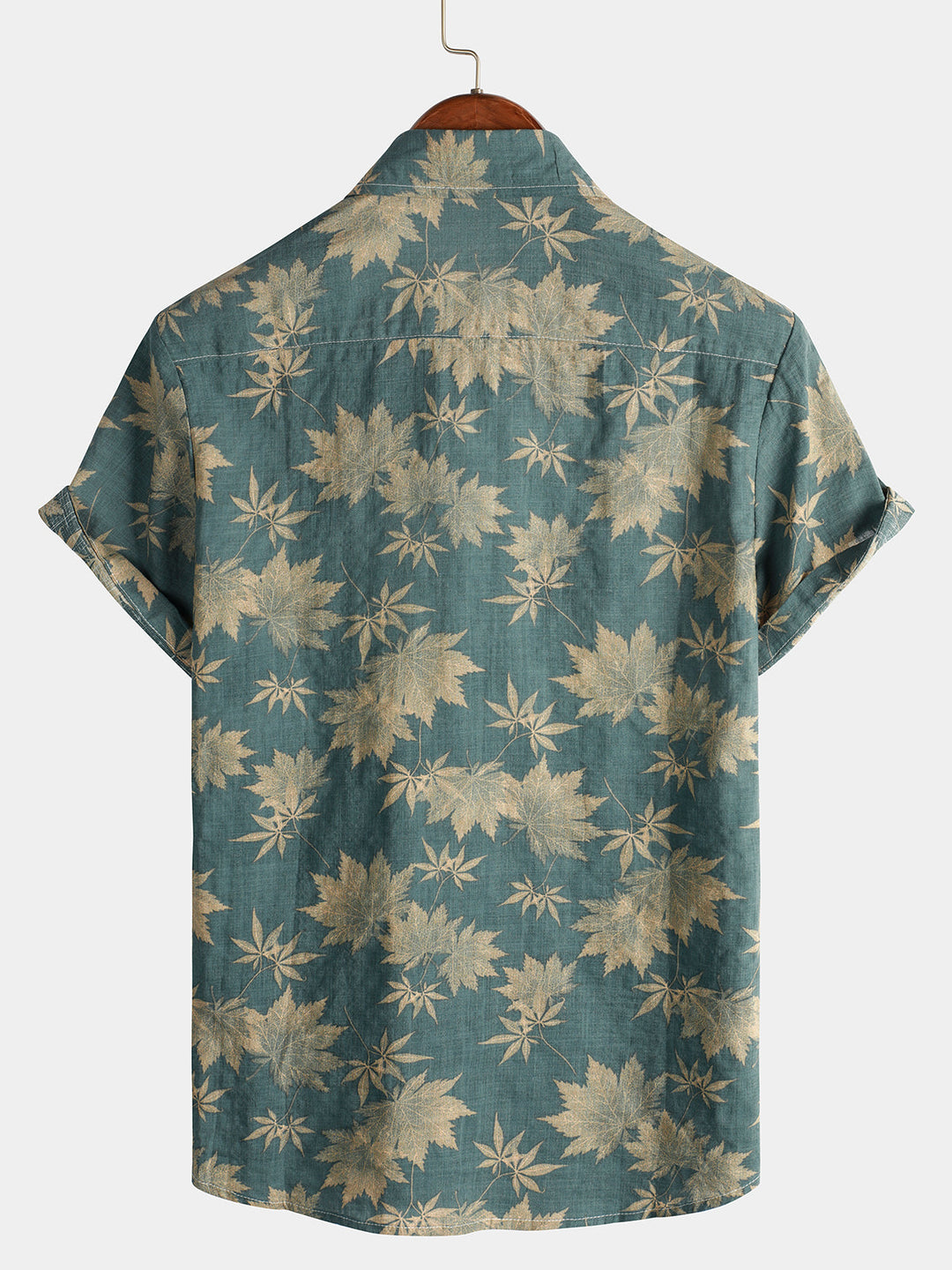 Levoire | Chemise En Coton À Motif De Feuille D'Érable