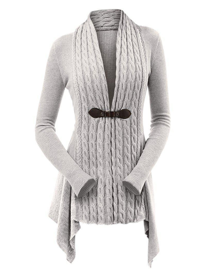 Levoire | Élégante Veste En Tricot En Laine Pour Femmes Gris