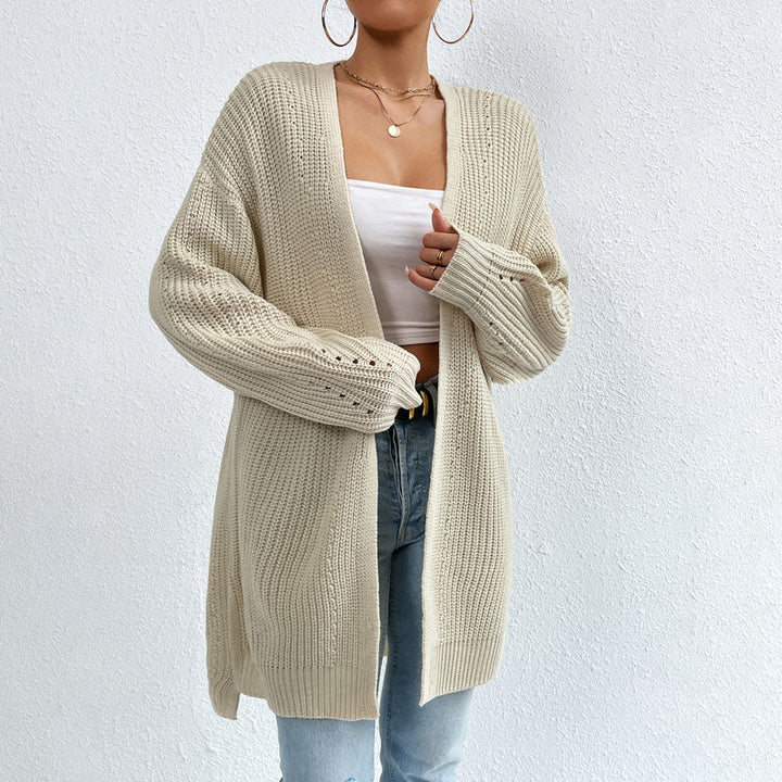 Levoire | Veste Longue Tricotée Avec Détails Subtils Pour Femmes