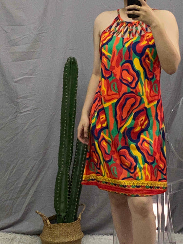 Levoire | Robe sans manches multicolore