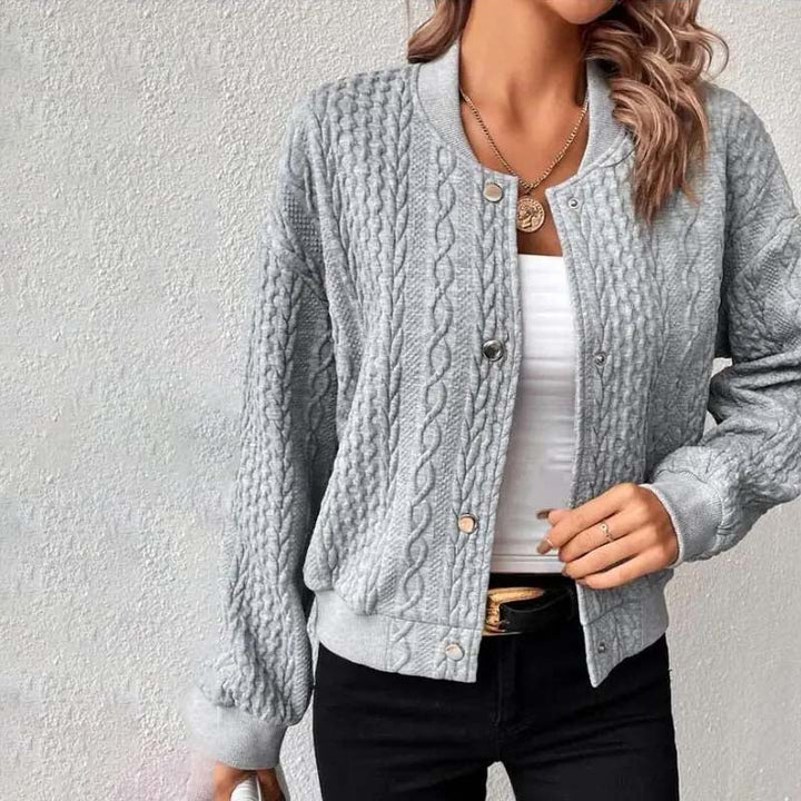 Levoire | Douce Veste En Tricot En Laine Pour Femmes Gris