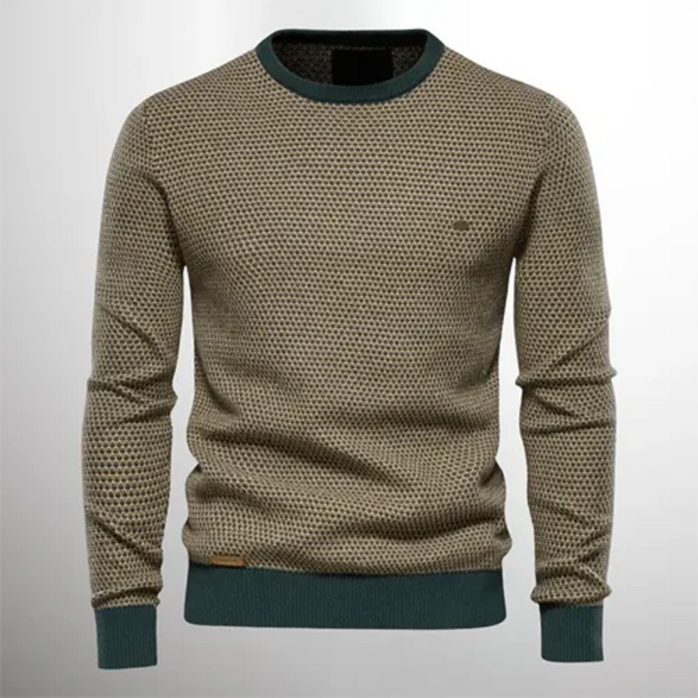 Levoire | Sweatshirt à col rond pour hommes chaud Vert