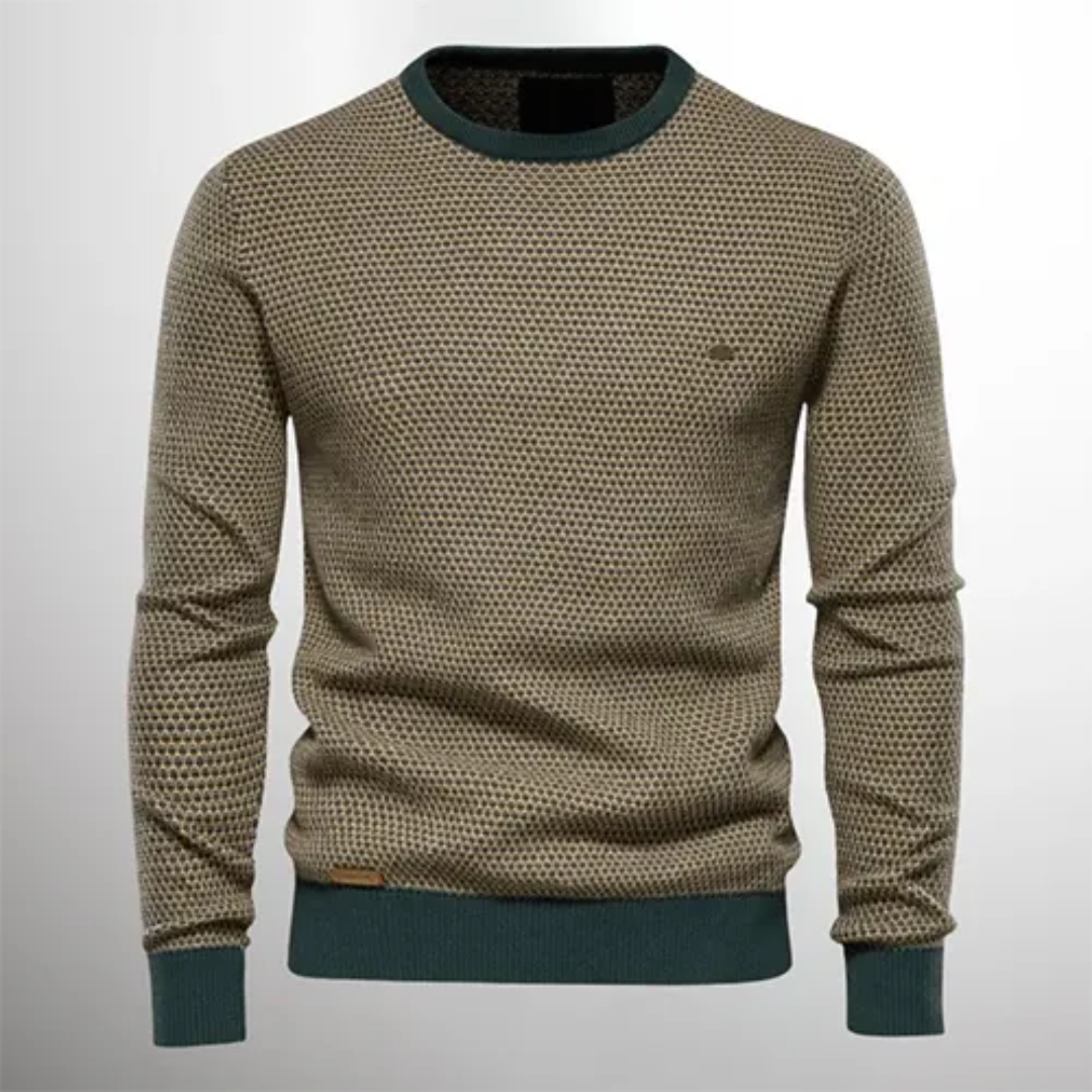 Levoire | Sweatshirt à col rond pour hommes chaud Vert