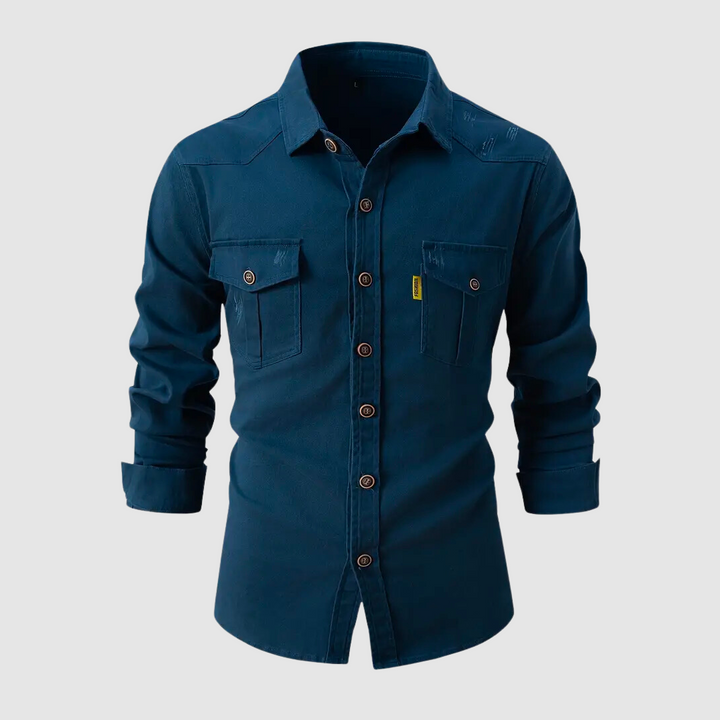 Levoire | Elegant Shirt With A Modern Charm Bleu