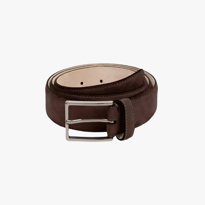 Levoire | Ceinture en daim pour hommes Ceinture en daim classique et élégante pour hommes Marron foncé