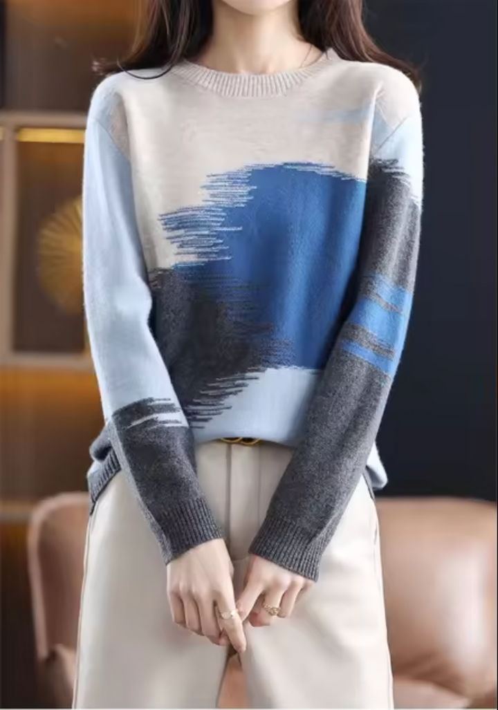 Levoire | Pull Tricot Léger Bleu