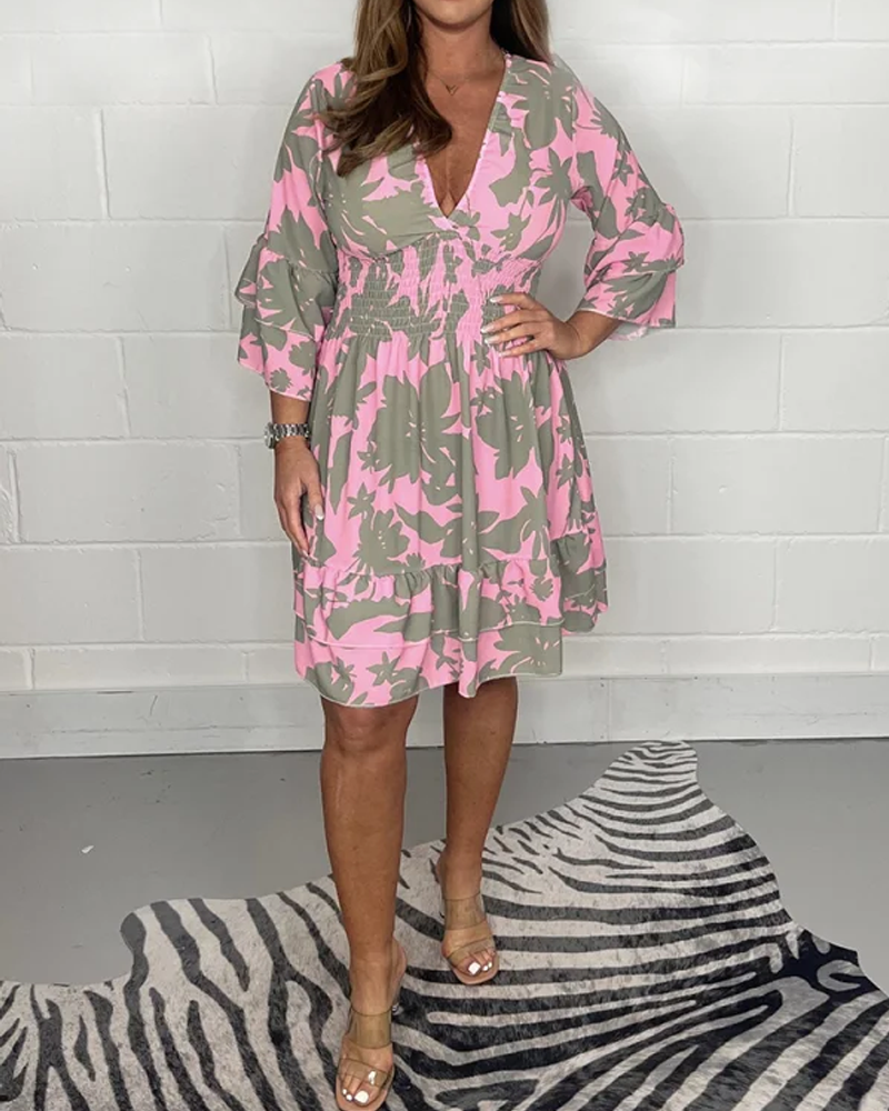 Levoire | Robe D'Été Élégante Midi Rose Rosa XL