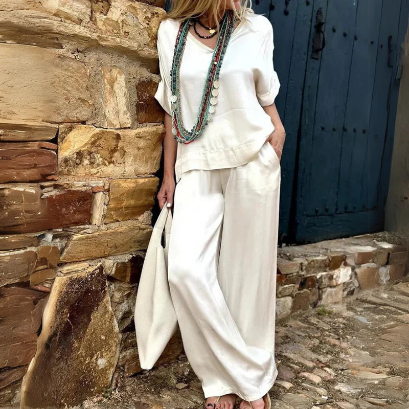 Levoire | Flieendes Et Doux Ensemble Deux Pices Beige
