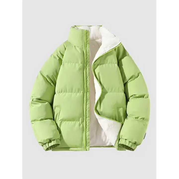 Levoire | Veste à capuche zippée chaude Vert