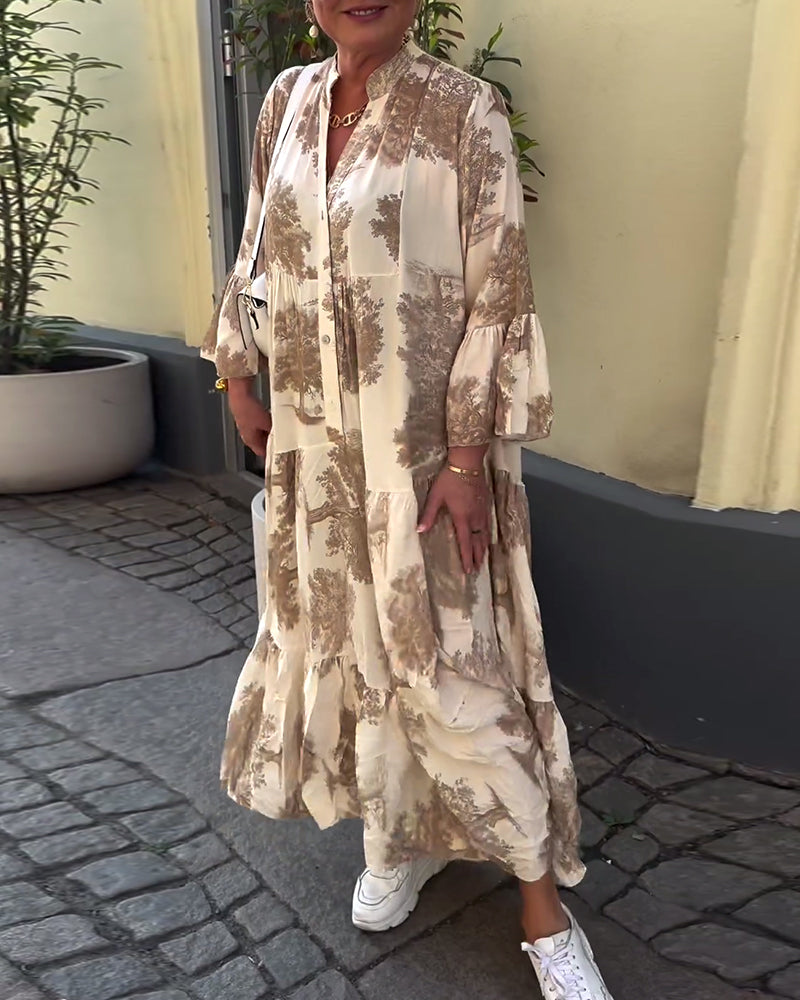 Levoire | Robe Longue Et Fluide Khaki