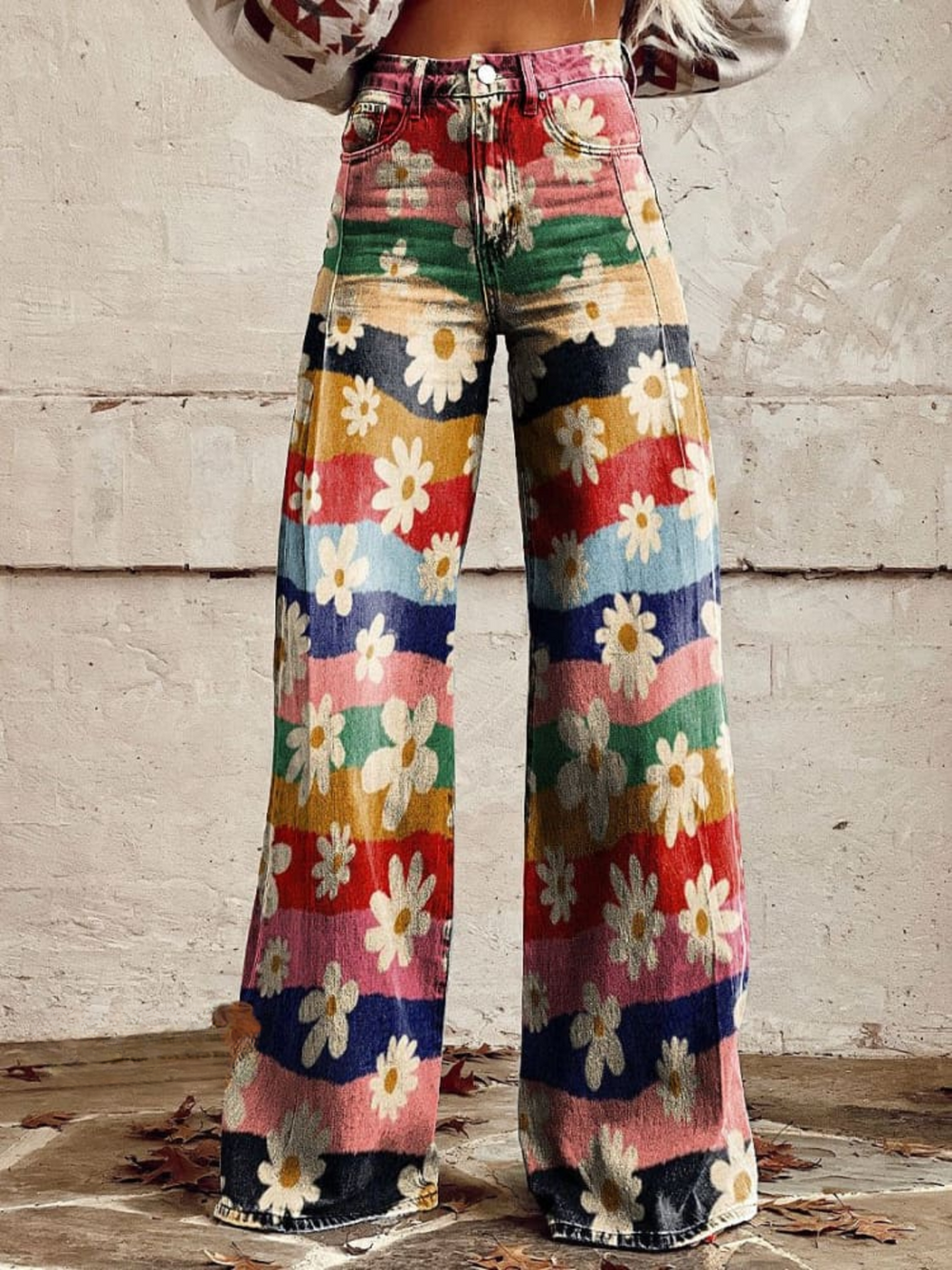 Levoire | Retro Fleurs Pantalon Vas