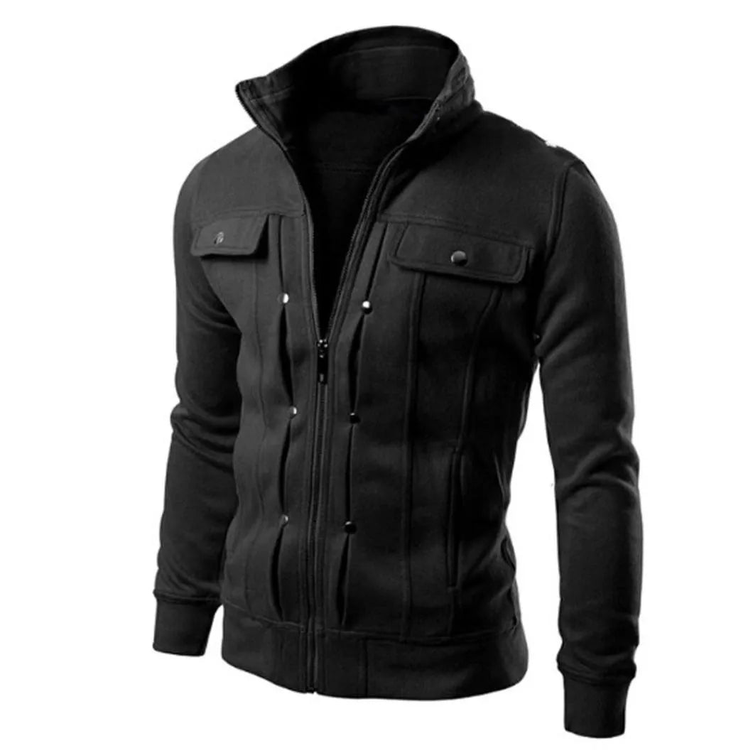 Levoire | Veste À Manches Longues Chaude Avec Zip Noir