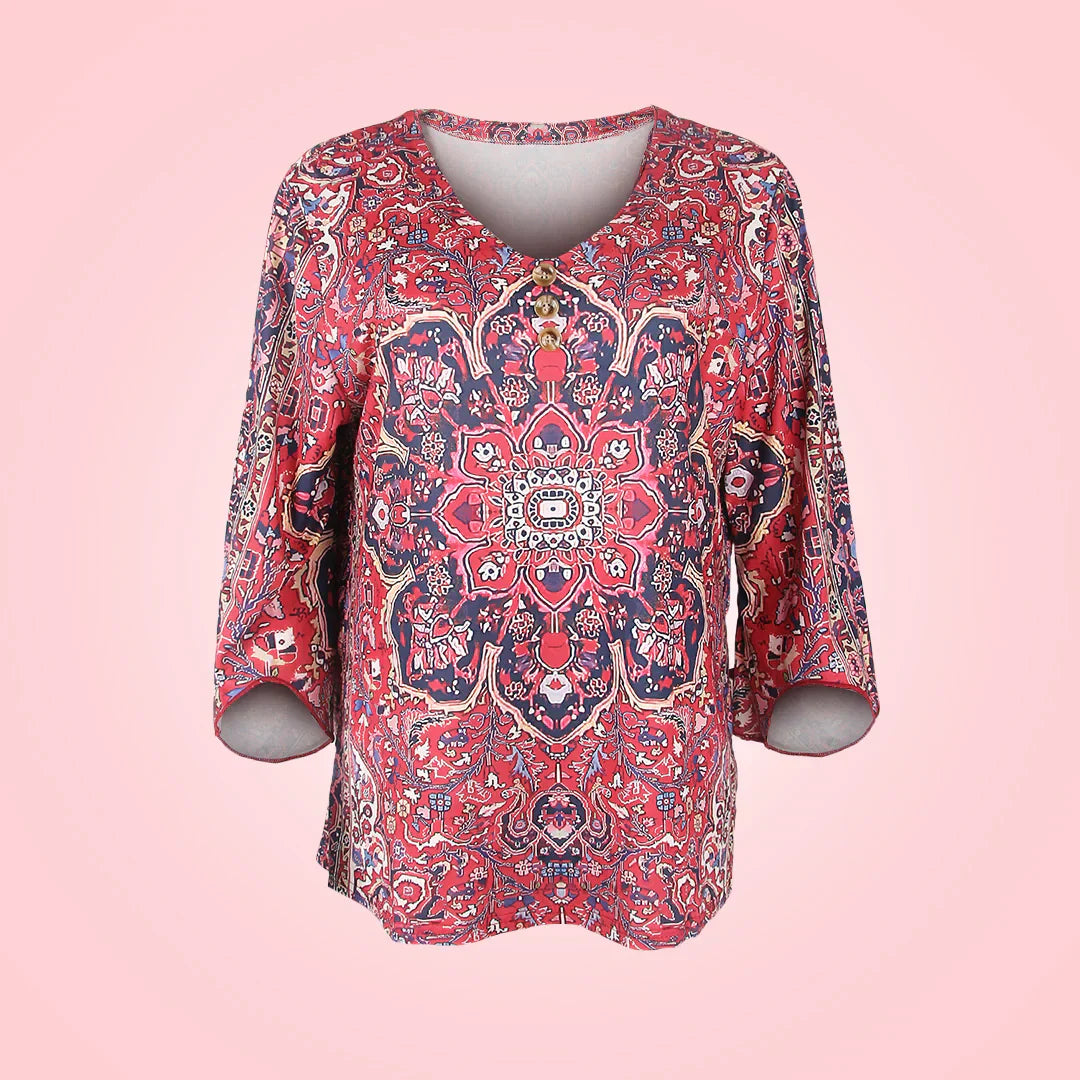 Levoire | Blouse Boho Élégance Avec Manches Bouffantes