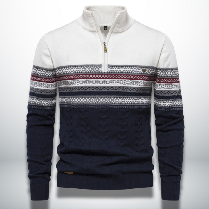 Levoire | Pull en coton pour homme fini Blanc