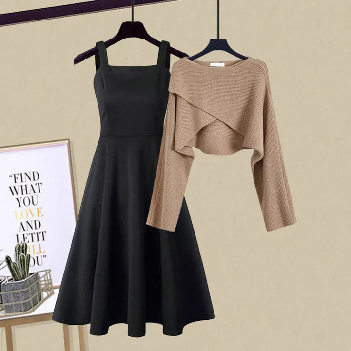 Levoire | Robe en tricot élégante combinée Ruskearuostin
