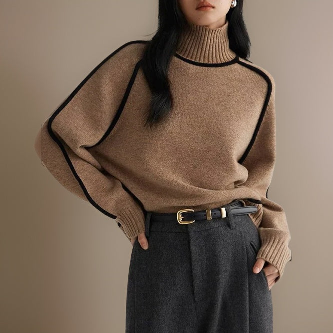 Levoire | Pull Classique À Col Roulé Braun