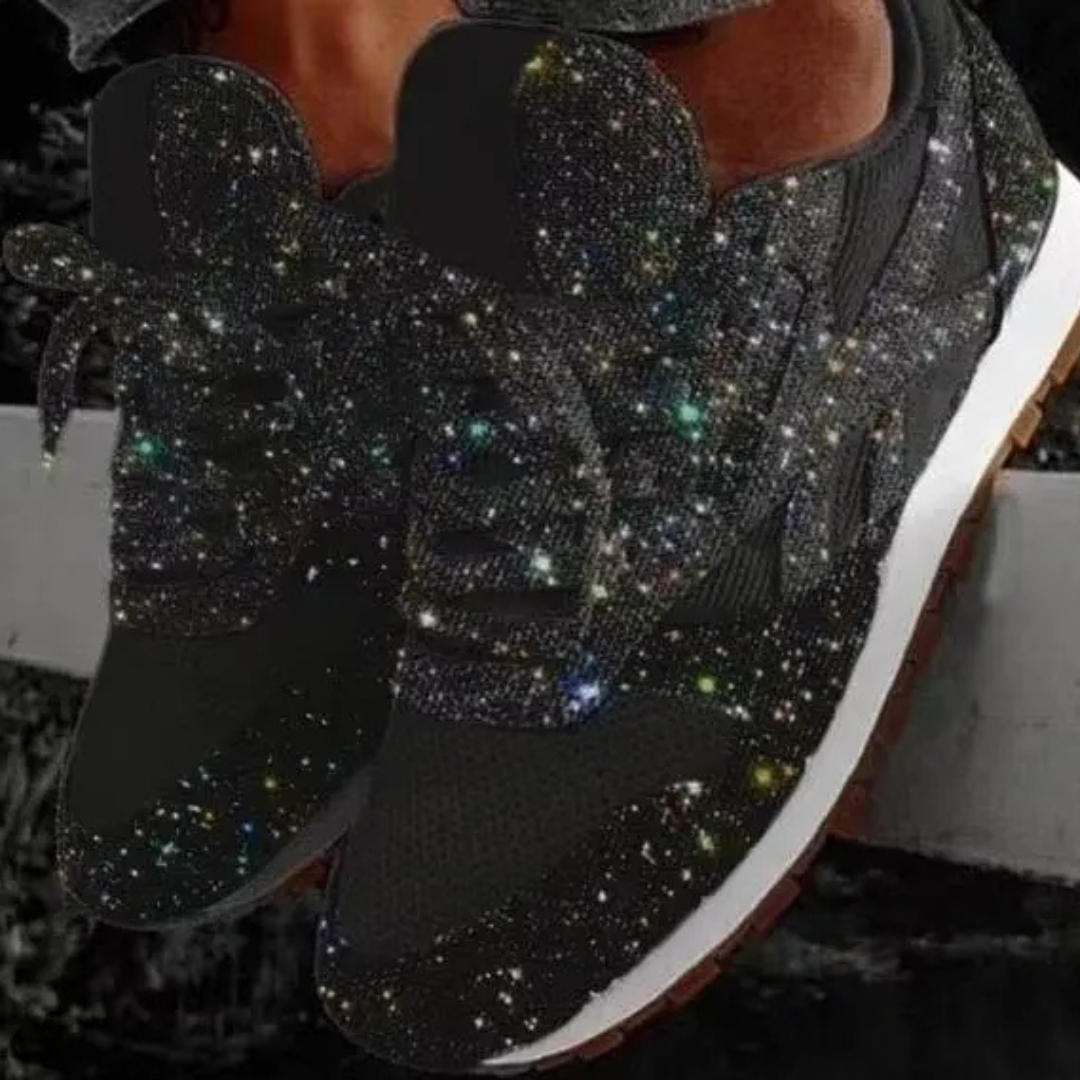 Levoire | Baskets À Paillettes Pour - Femmes - À Lacets Noir