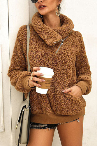 Levoire | Haut De Streetwear Avec Col Rabattable En Couleur Unie
