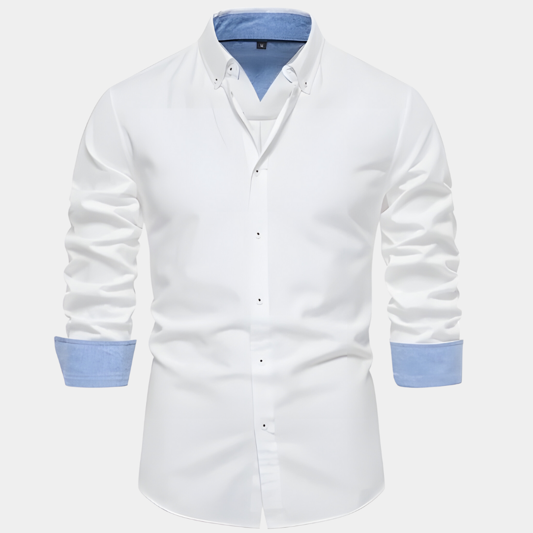 Levoire | Élégante Chemise à Manches Longues Blanc