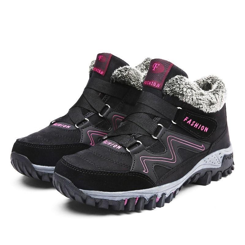 Levoire | Bottes chaudes et tendance, avec une semelle antidérapante Noir rose