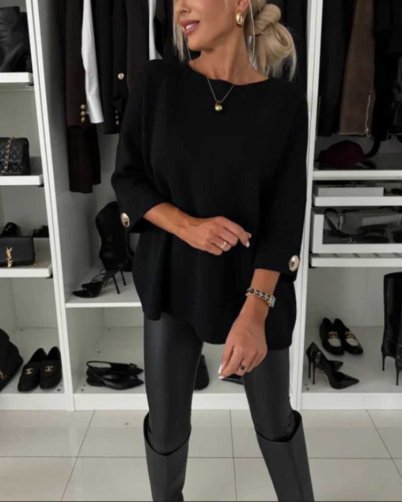 Levoire | Blouse En Tricot Stylée Noir
