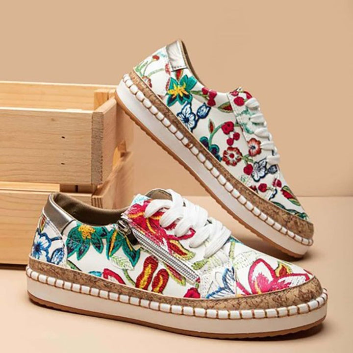 Levoire | Fleurs Chaussures Pour Femmes Rot
