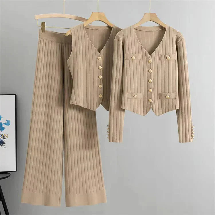 Levoire | Ensemble de cardigans pour femmes Khaki Taille unique